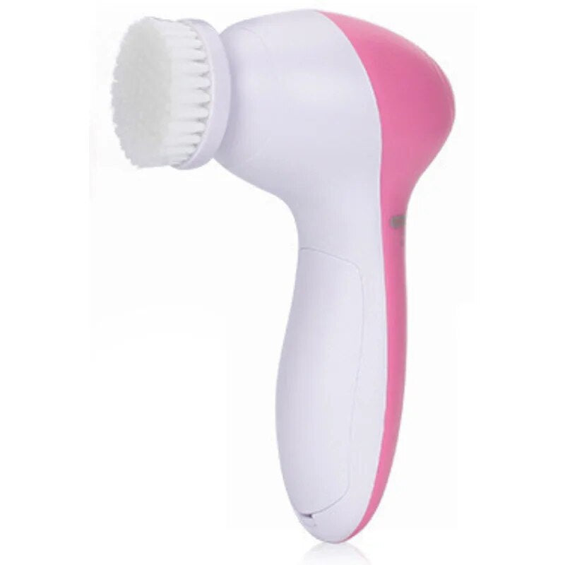 5 in 1 Portable Electric Facial Cleaner, Battery Powered Multifunctional Massager