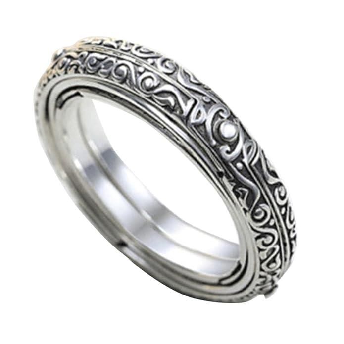 Astronomical Ball Ring Cosmic Finger Ring - Couple Jewelry Silver Plated