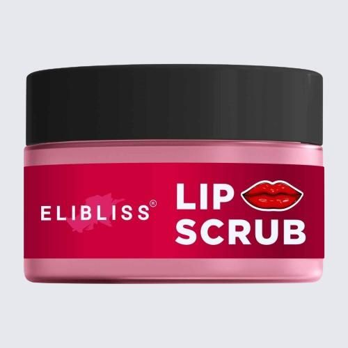 Strawberry Lip Scrub for Lightening & Brightening Dark, Dry, Chapped Lips