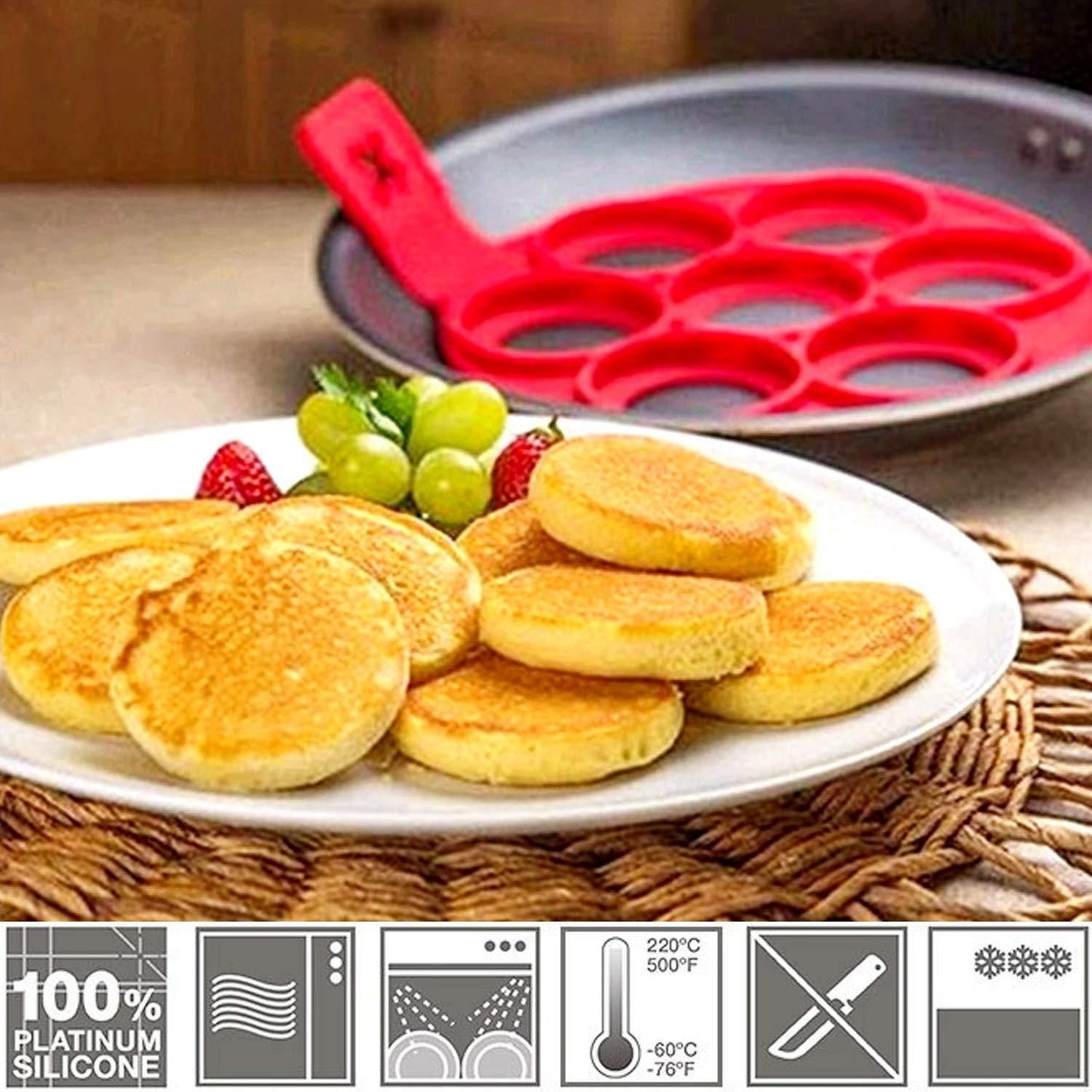 Silicone Non-Stick Pancake Maker Mold
