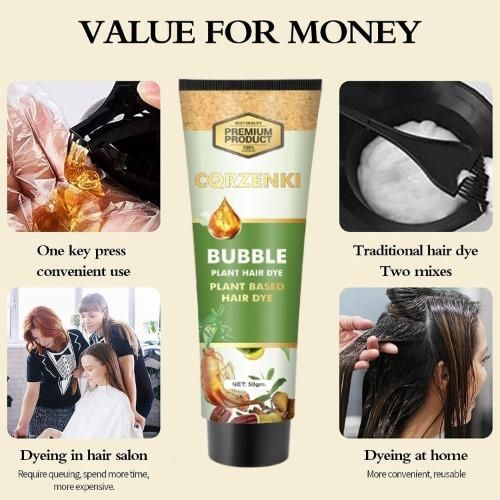 Bubble Plant Hair Dye - Plant Base Hair Dye 50gram (Pack of 2)