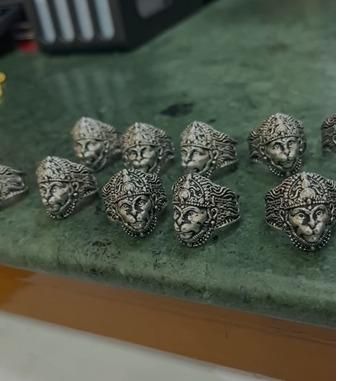 Sterling Silver Hanuman Ring