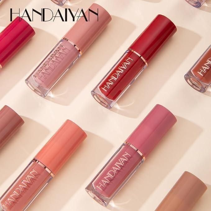 Velvet Matte Liquid Lipstick - Set of 12 Pcs