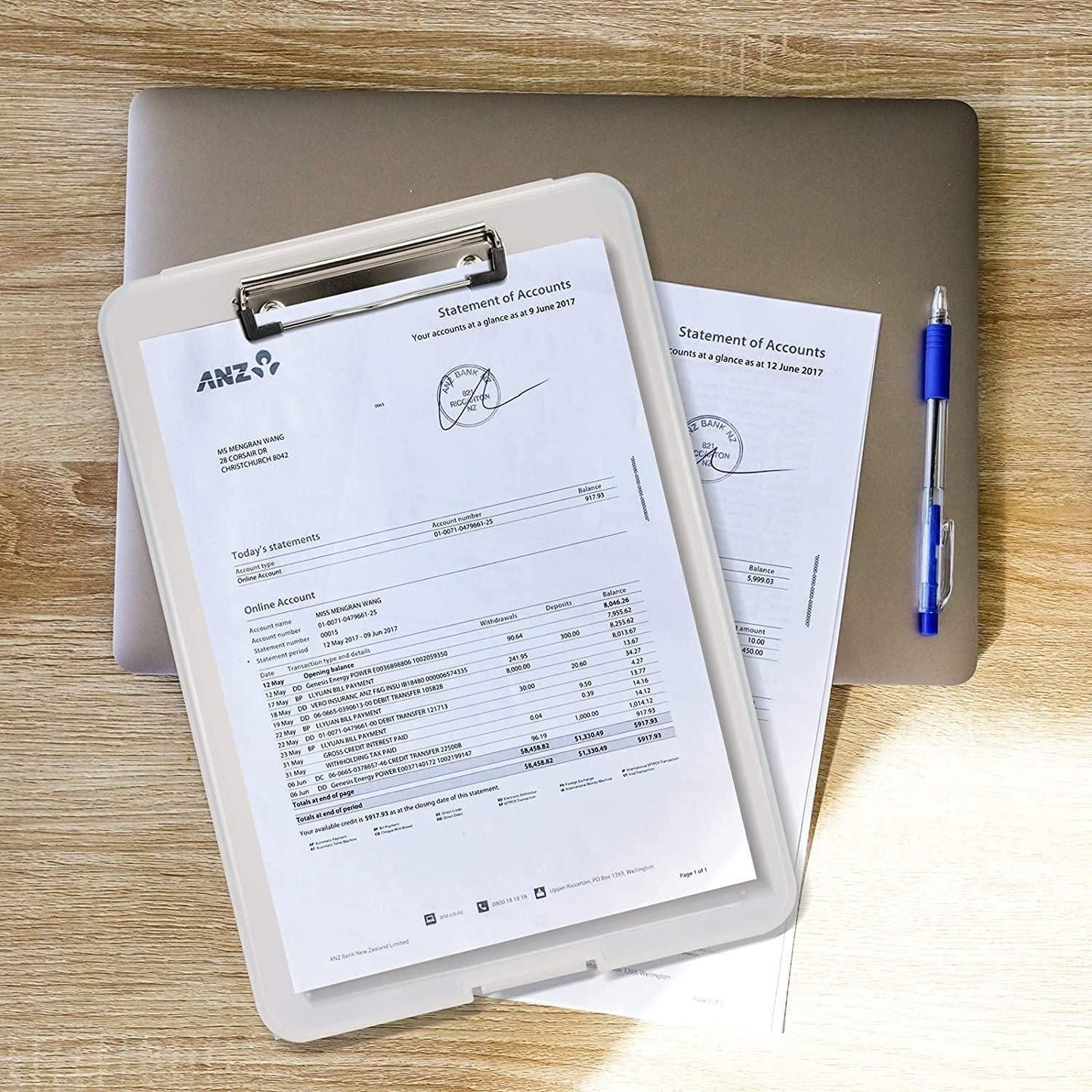 Clipboard with Storage – Paper Holder and Writing Pad for Office, Nurses, Students, Teachers, and Sales