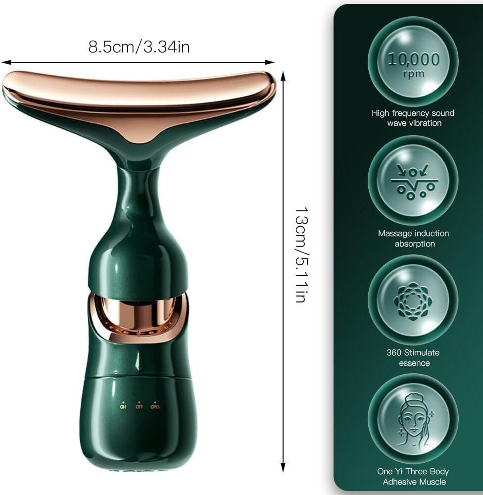 2-In-1 Anti-Wrinkle Facial Massager For Skin Care