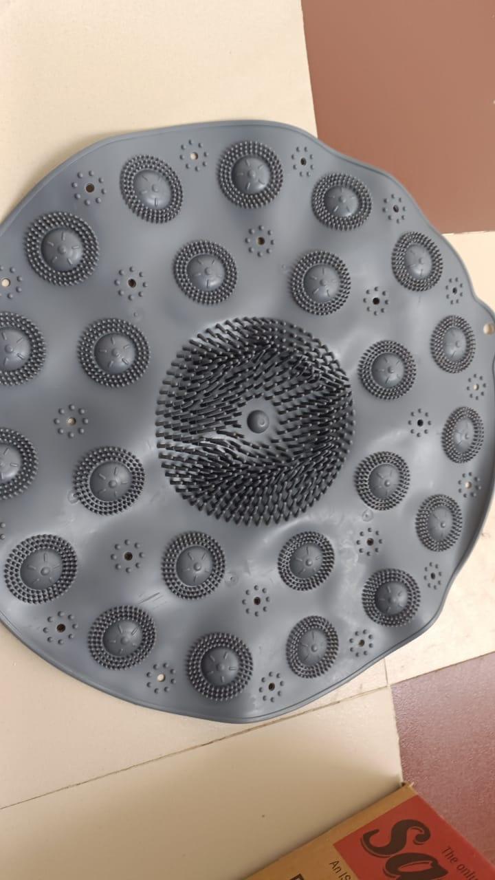Shower Foot Scrubber & Massager Pad with Non-Slip Suction Cups – Exfoliating Foot Mat for Dead Skin (Pack of 2)