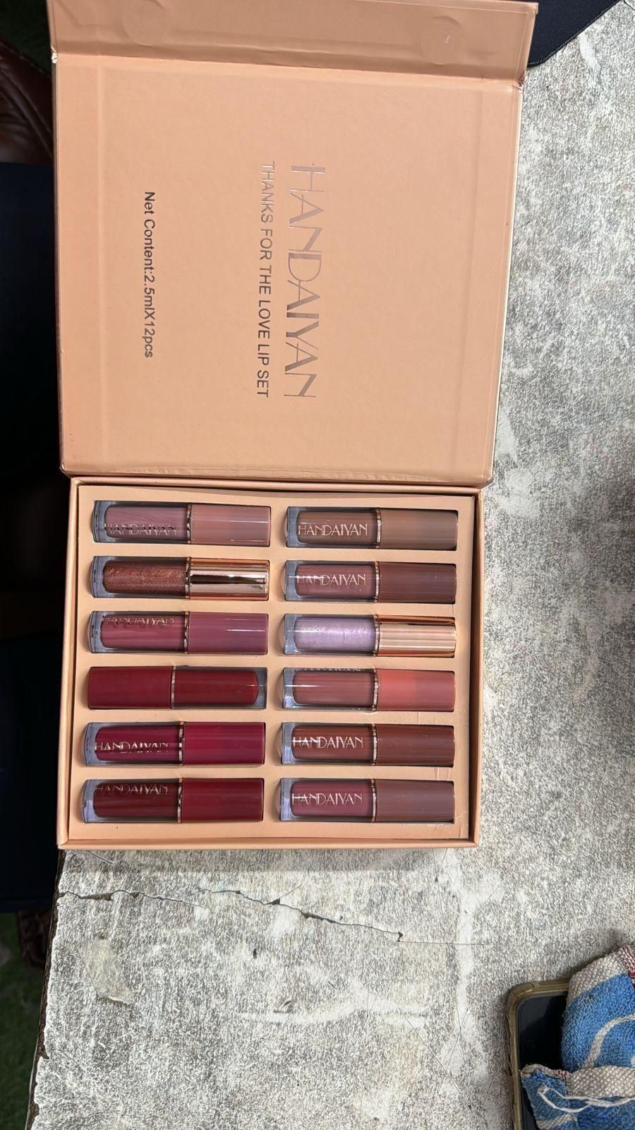 Velvet Matte Liquid Lipstick - Set of 12 Pcs