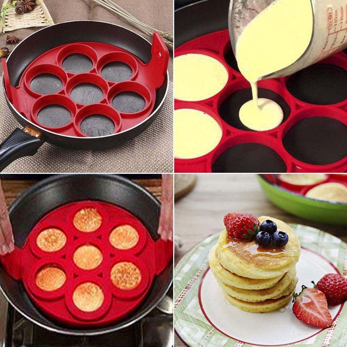 Silicone Non-Stick Pancake Maker Mold