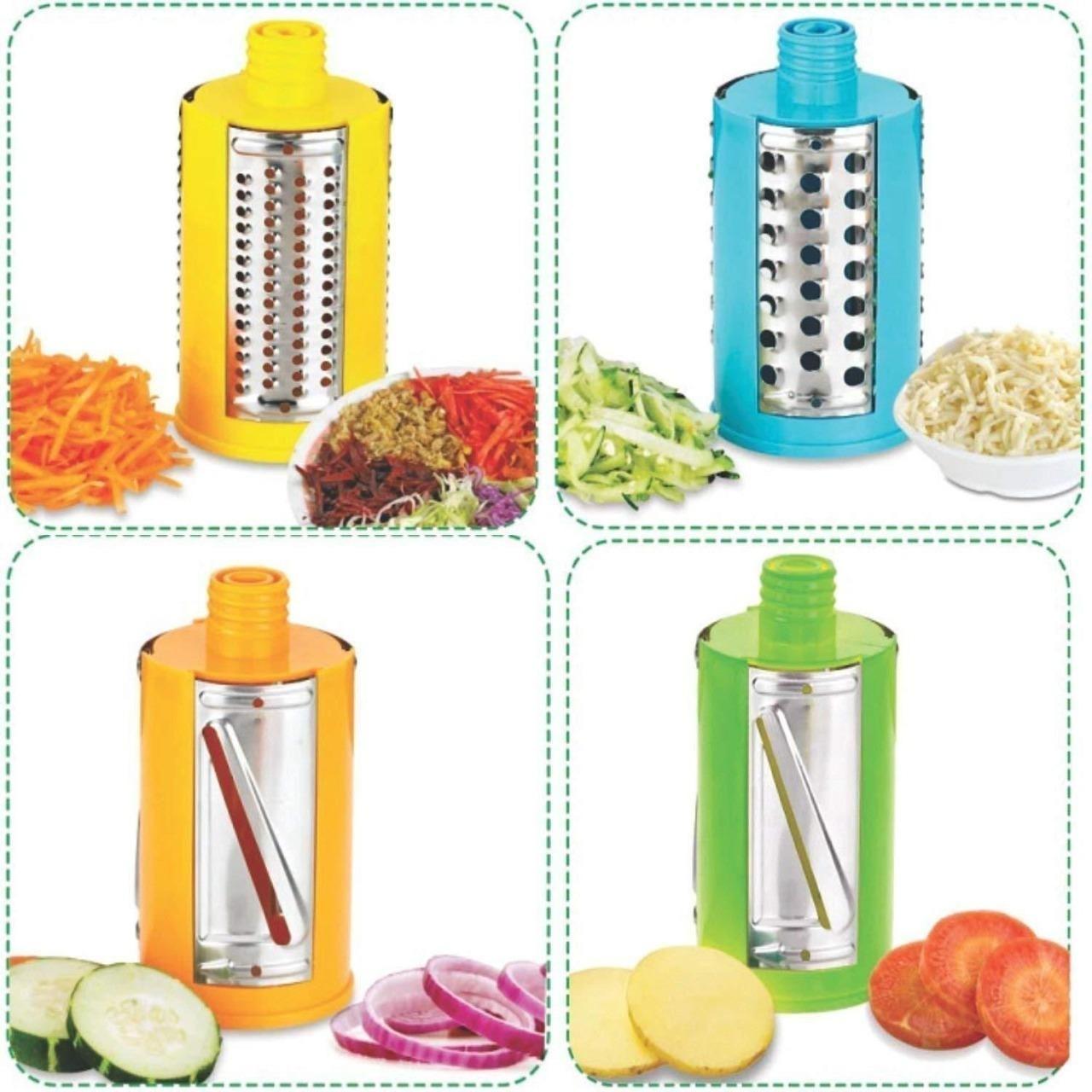 4-in-1 Rotary Drum Vegetable Grater & Slicer