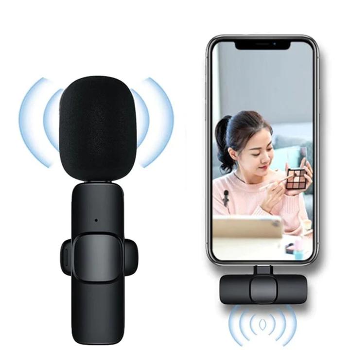 Imported Wireless Lavalier Microphone for Audio Video Recording