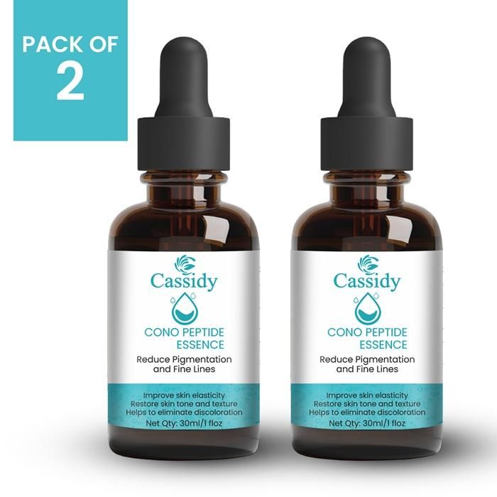 CASSIDY Cono Peptide Essence Serum, Reduces Pigmentation and Fine Lines, 30ml (Pack Of 2)