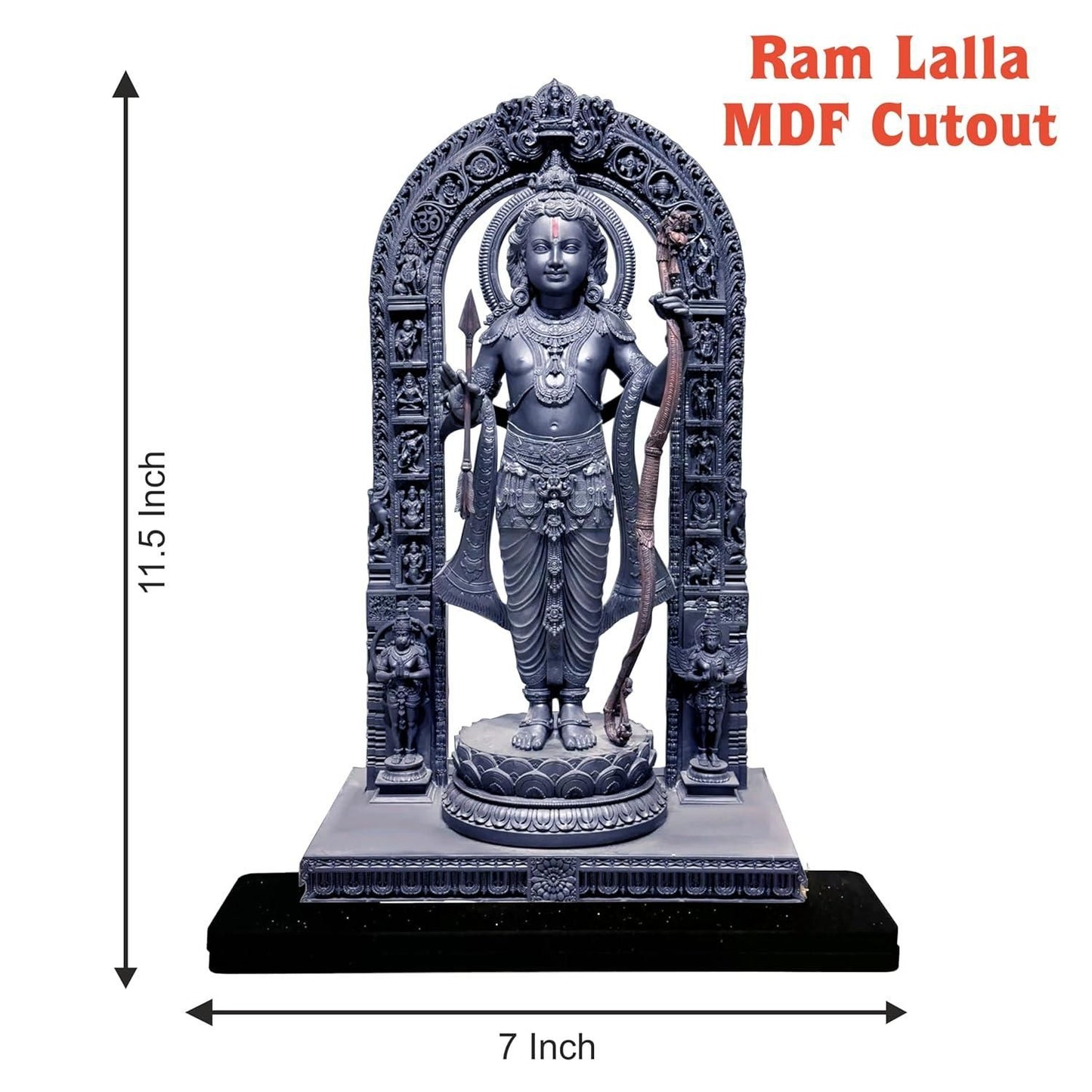 Ram Lalla - MDF Cutout of Ram Lalla Statue in Ayodhya Mandir (2D)