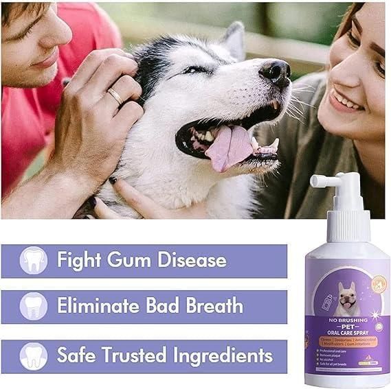 No Brushing Pet Oral Care Spray 50ml (Pack of 1)