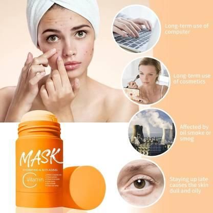 Purifying Orange Vitamin-C Clay Face Mask Stick