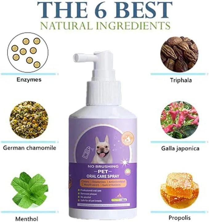 No Brushing Pet Oral Care Spray 50ml (Pack of 1)