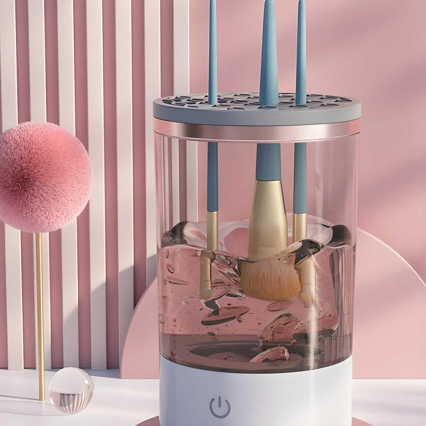 Make Up Brush Cleaner, Electric Brush Cleaner, USB Rechargeable Automatic Deep Cosmetic Cleaning Device