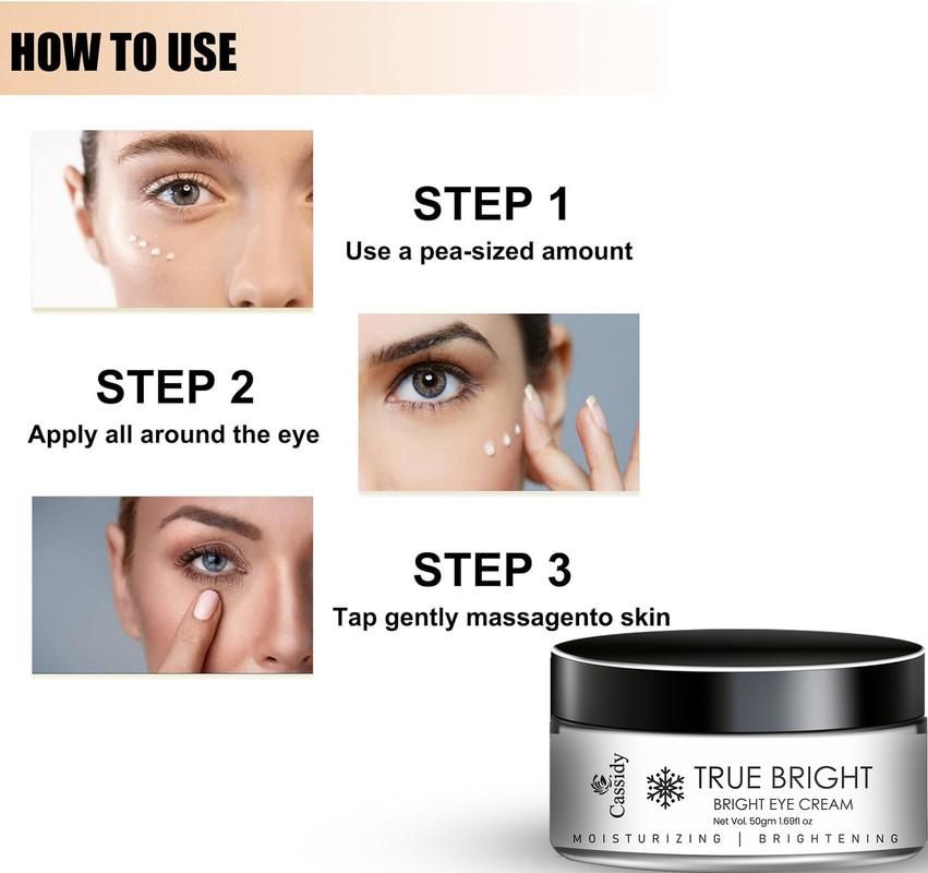 CASSIDY True Bright Eye Cream 50gm (Pack of 2)