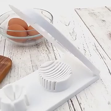 Multi Purpose 2 in 1 Boiled Egg Cutter  (1Pcs)