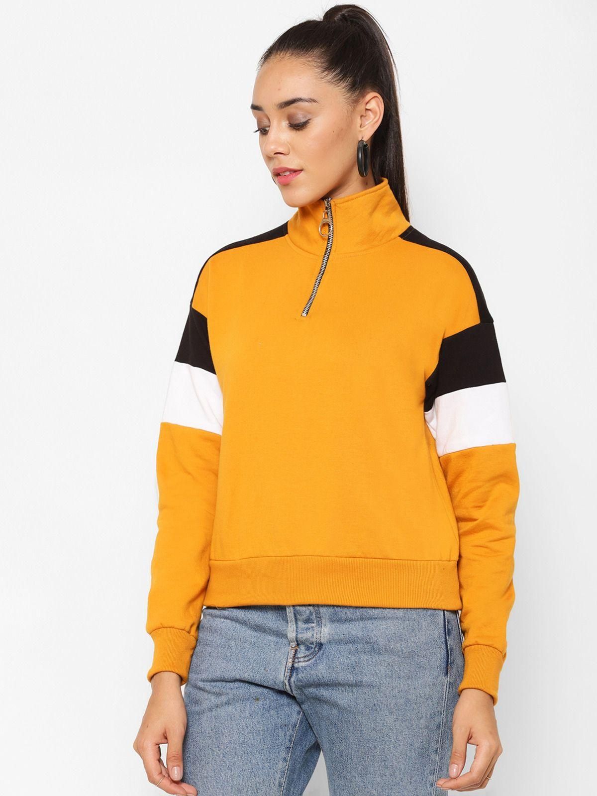 Popster Fleece Women's Color Block Sweatshirt