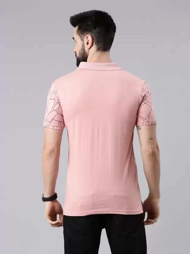 Kryptic Cotton Printed Half Sleeves Men's Polo Neck T-Shirt