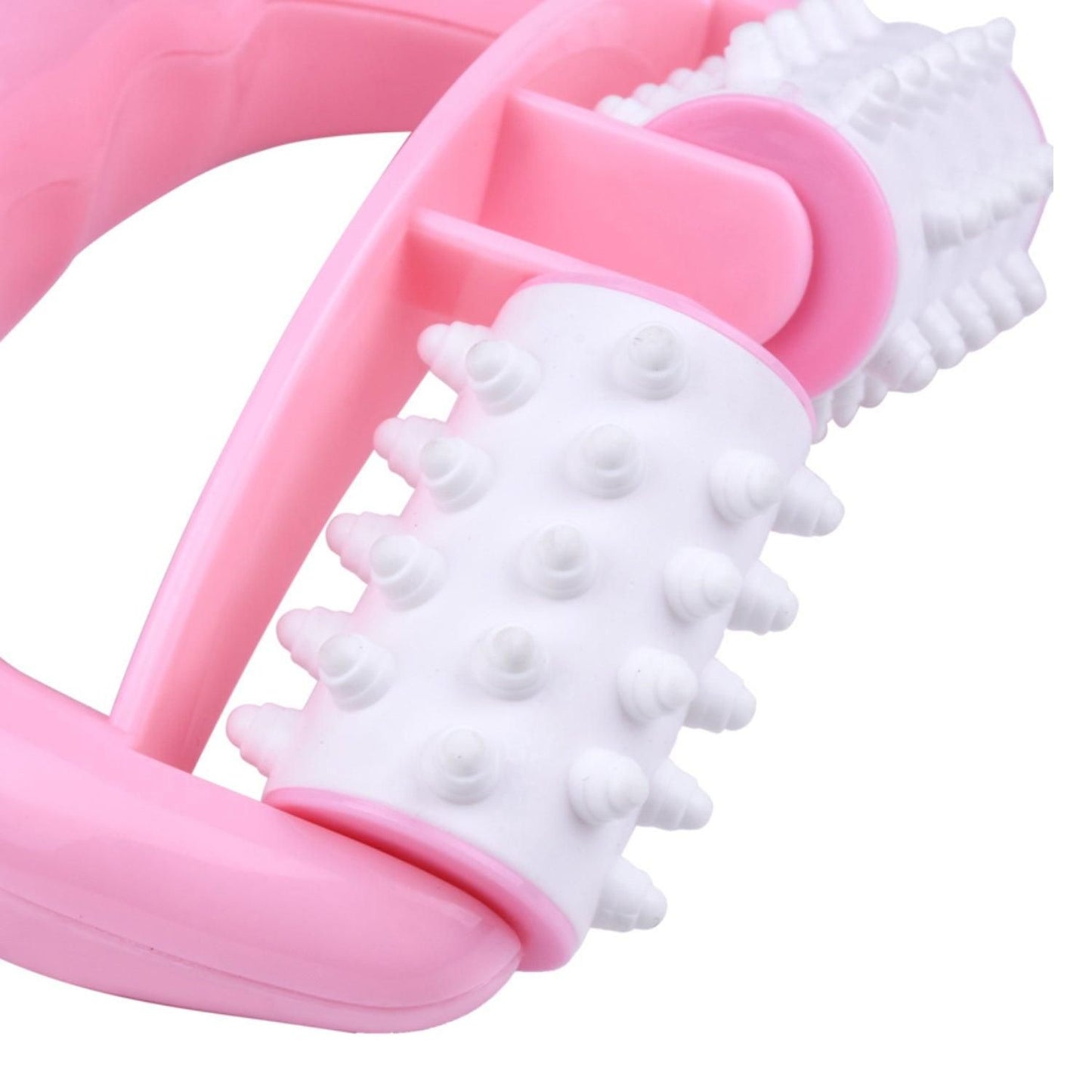 Manual Round Handle Plastic 2 Rollers Massage