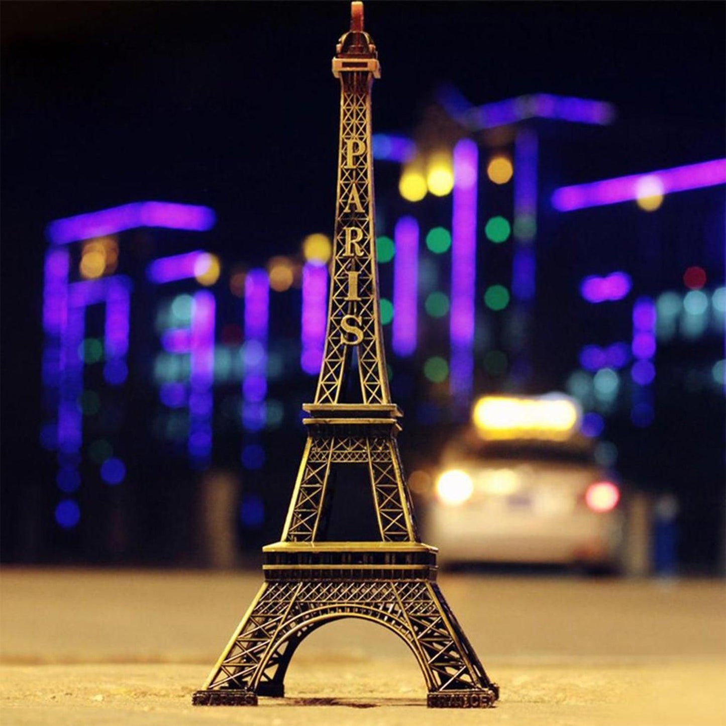 Antique Finish 3D Metal Paris Eiffel Tower