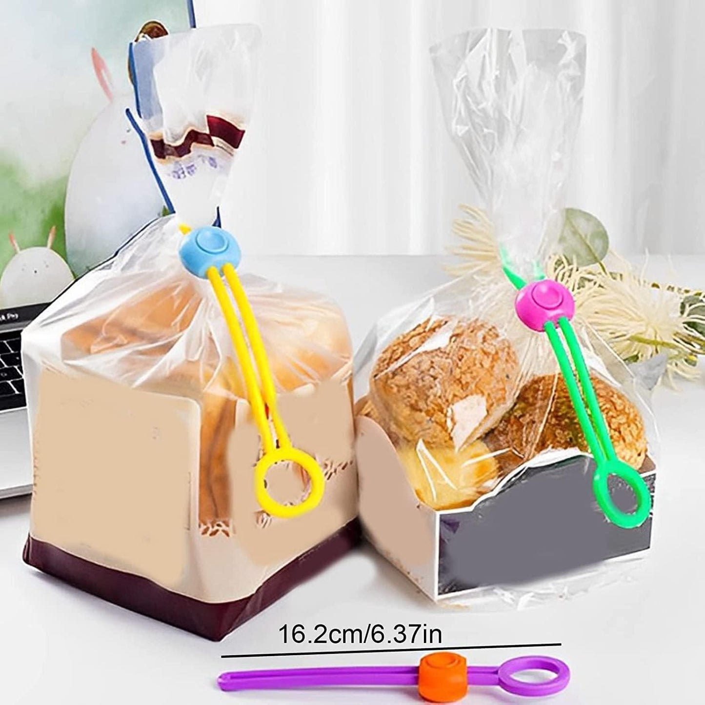 Reusable Cable Ties - Multipurpose Cord Organizer and Sealer (Pack of 6)