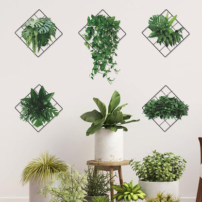 Set of 5 Leaves Design Vinyl Wall Stickers