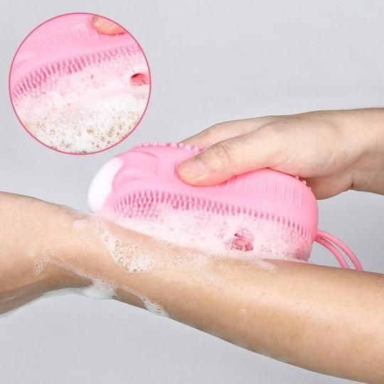 Bath Brush-Silicone Foaming Scrub Brush