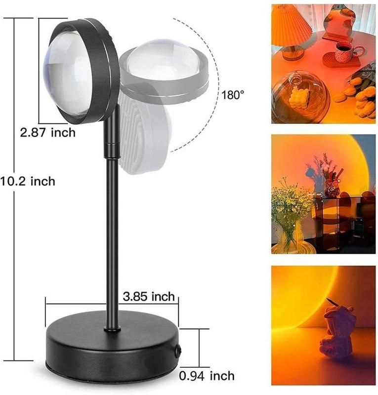 180 Degree Rotation Auto Ryde Sunset Projector Light