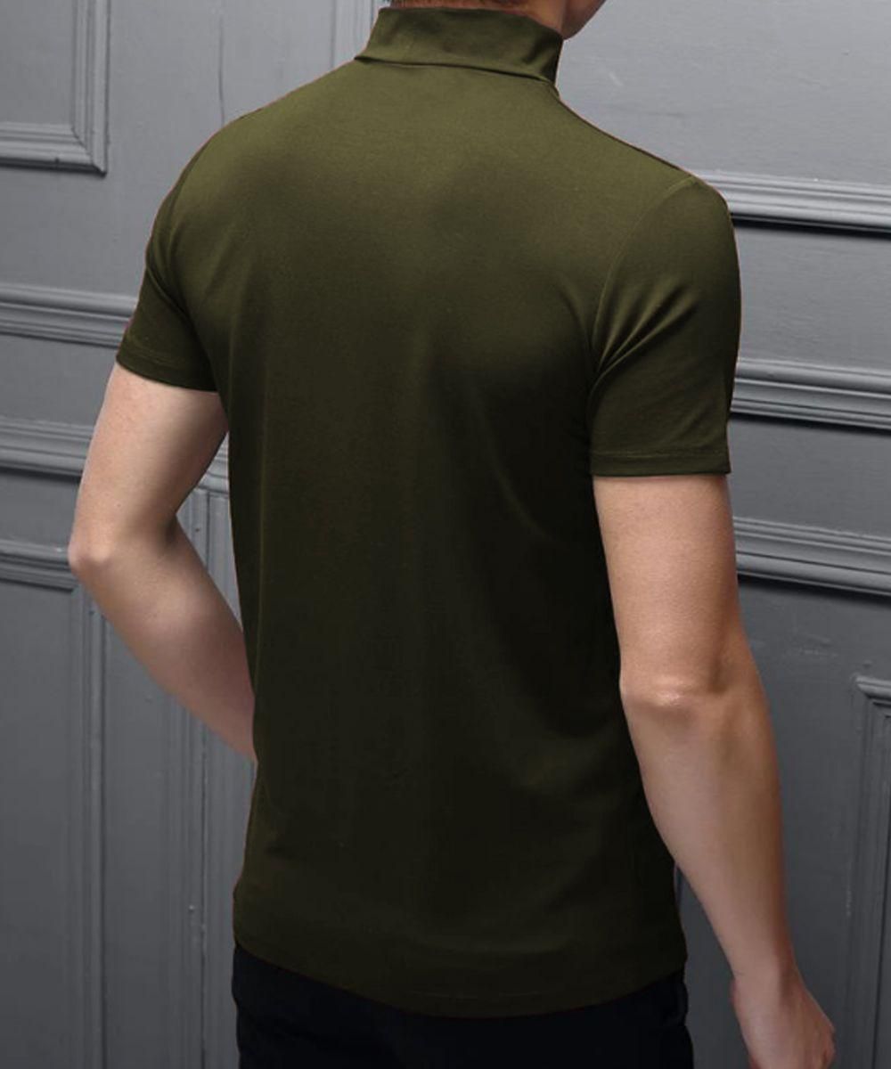 Clafoutis Polyester - Dry Fit Solid Half Sleeves Men's Round Neck T-Shirt
