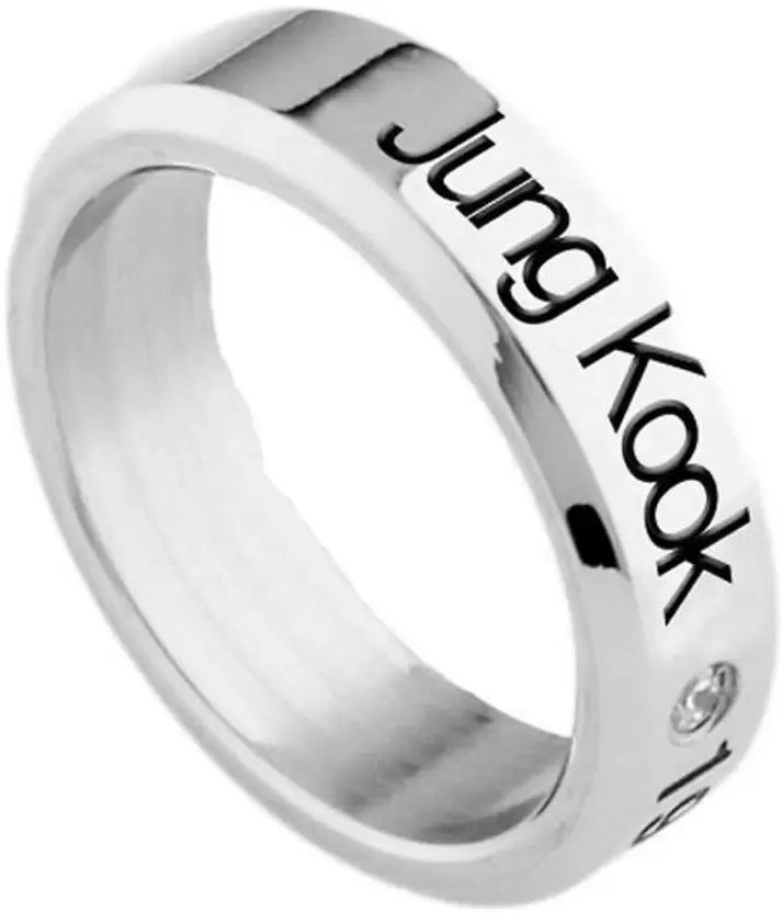 Titanium Stylish Look Unisex Ring Stainless Steel Silver Plated Ring