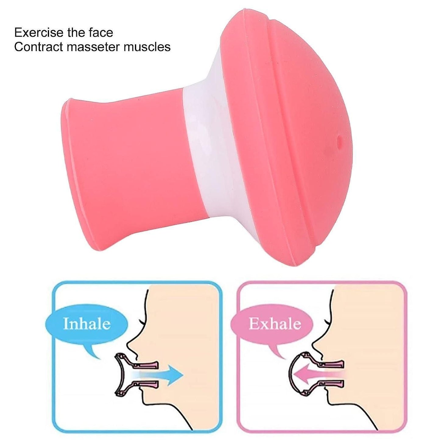 Facial Jaw Exerciser: Silicone Breathing Type Face Slimmer