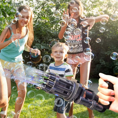 Rocket Launcher Electric Bubble Machine Gun for Toddlers