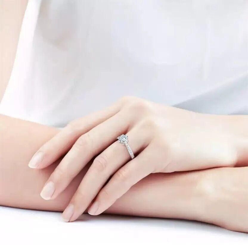 Stainless Steel Cubic Zirconia Silver Plated Ring