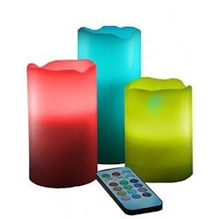 LED Pillar Luma Candle Lamp for Romantic Night