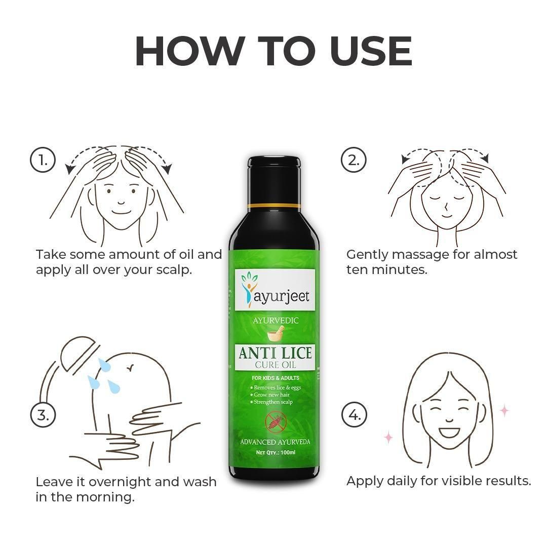 Ayurjeet Ayurvedic Anti Lice Cure Oil 100ml