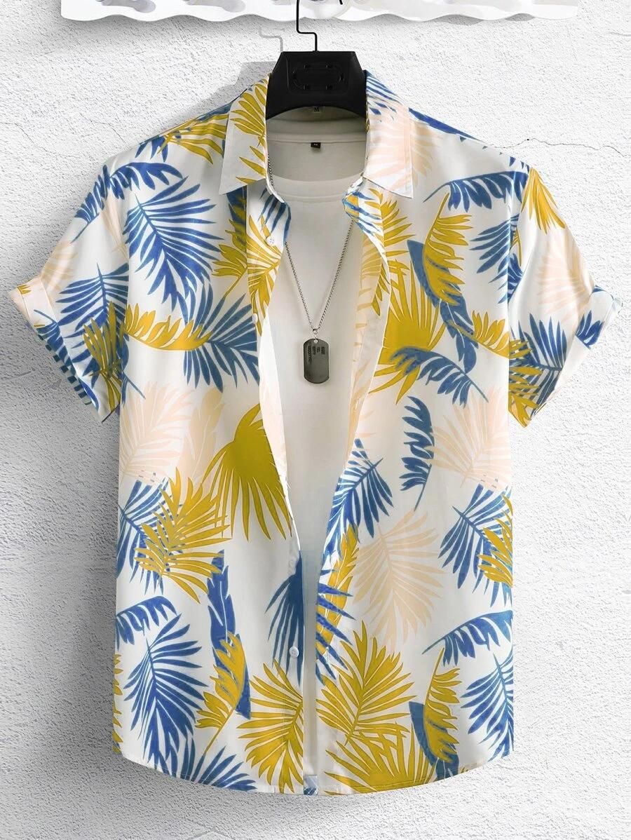Rayon Printed Half Sleeves Regular Fit Men's Casual Shirt