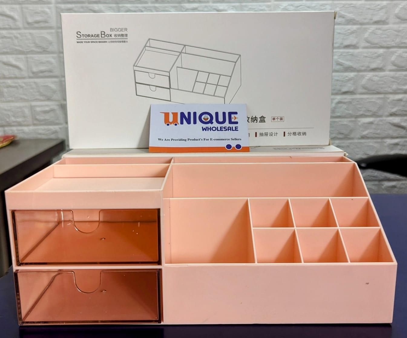 Two Layer Drawer Storage Box - Large