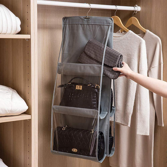 Hanging Handbag Organizer Storage Bag Wardrobe Closet for Purse, Clutch Pack of 1