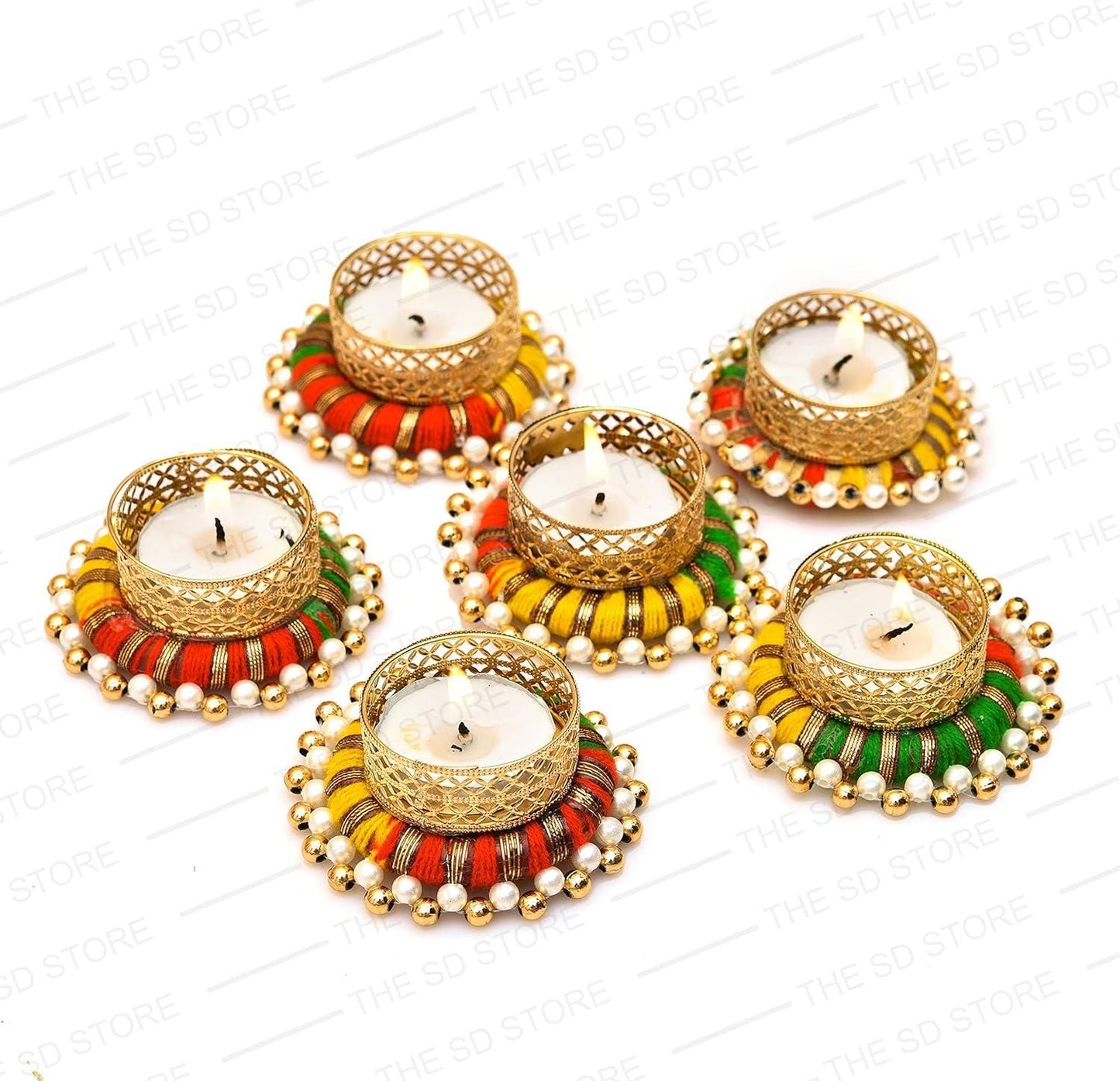 Decorative Candle For Pooja (Set of 4)