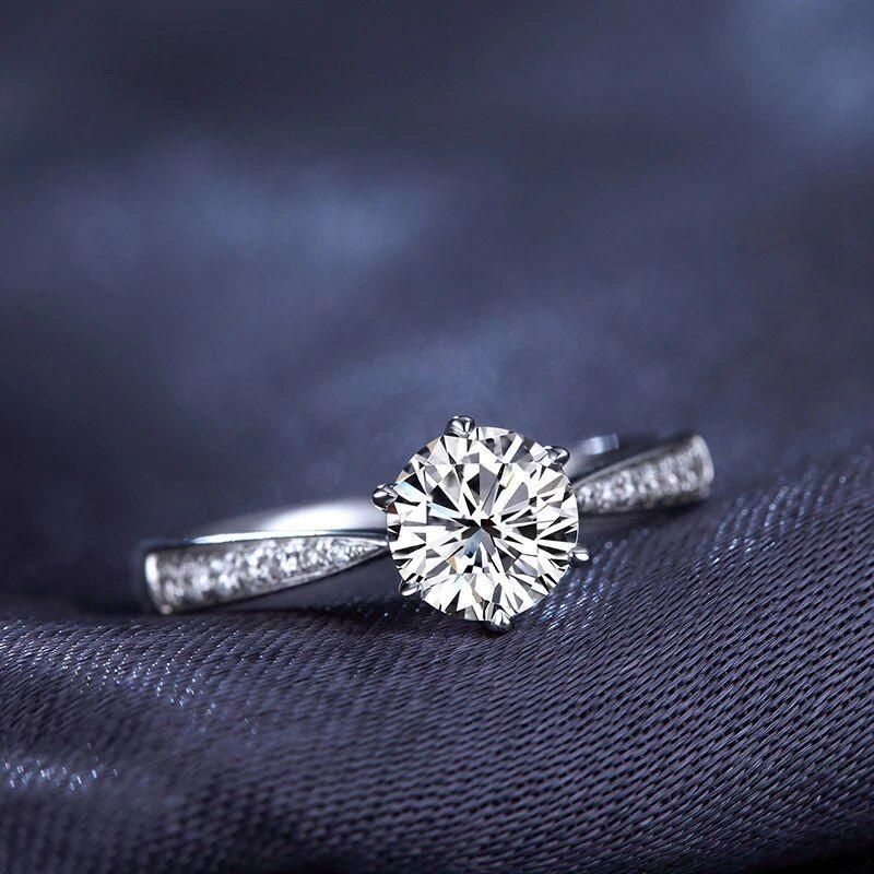 Stainless Steel Cubic Zirconia Silver Plated Ring