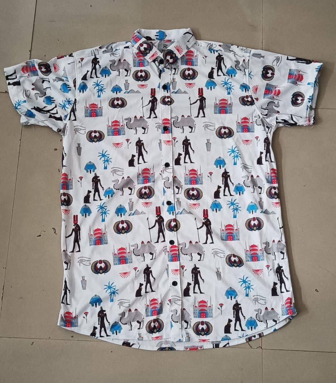 Lycra Printed Men's Shirt