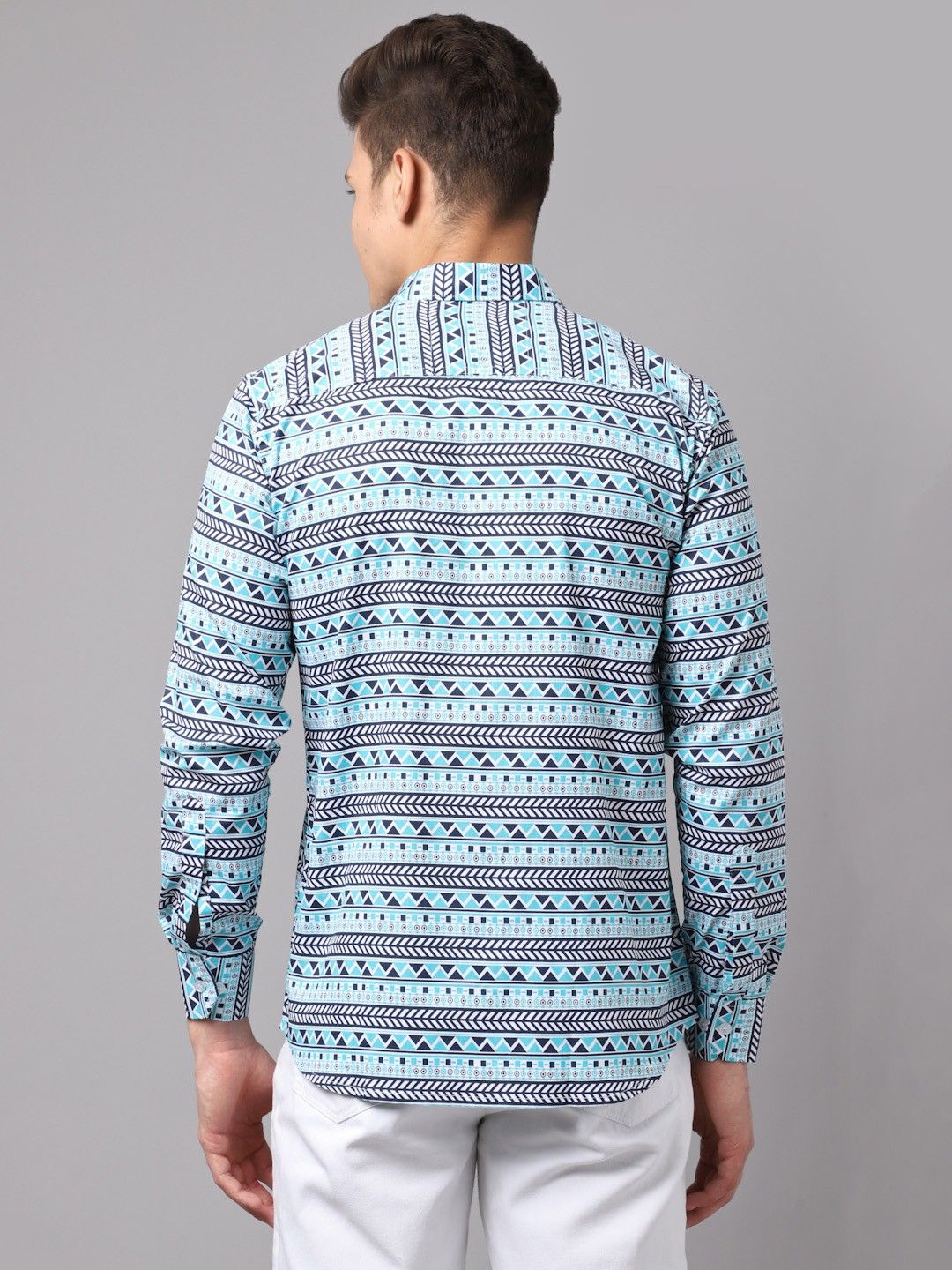 Printed Cotton Blend Men's Shirts