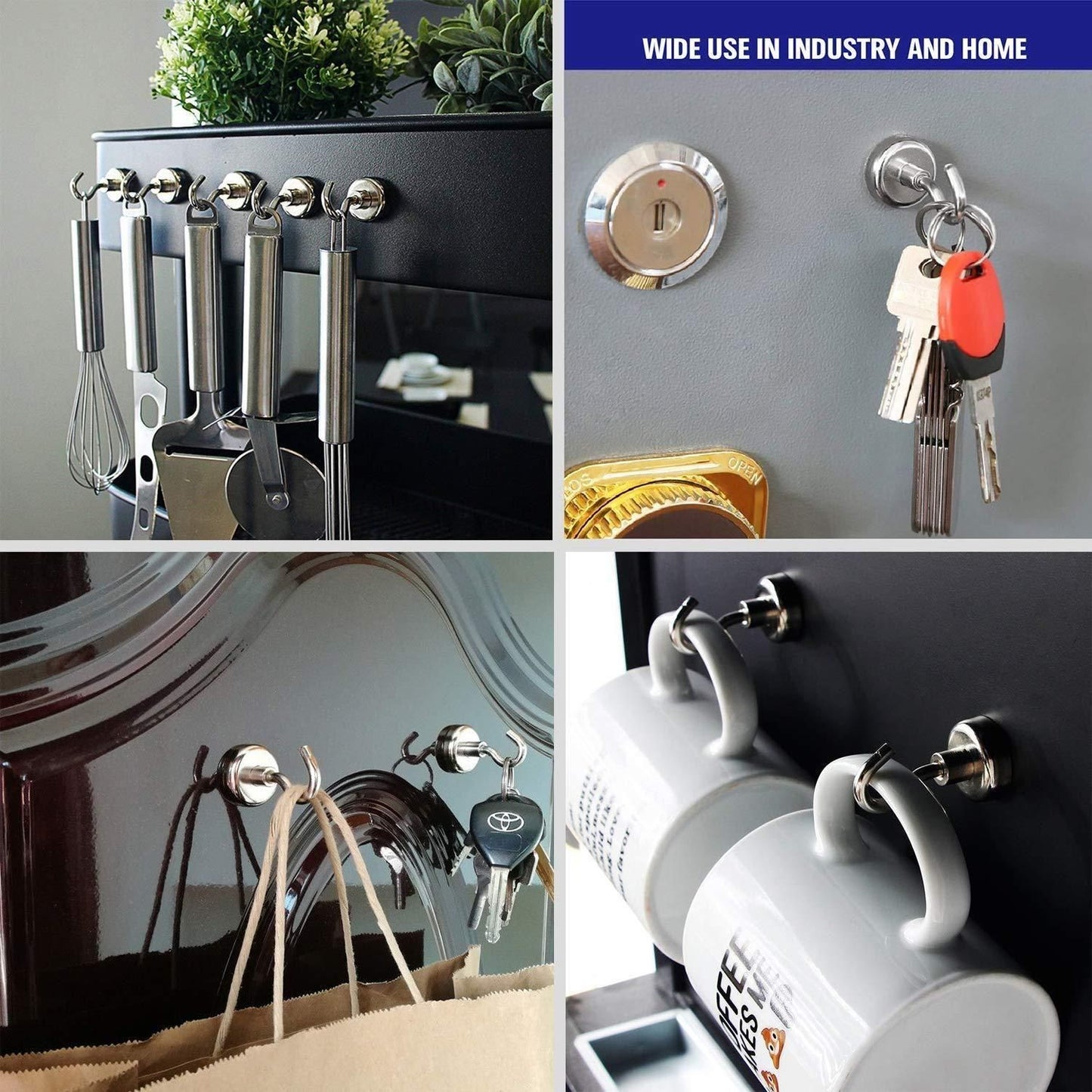 Magnetic Hooks (Pack of 6)