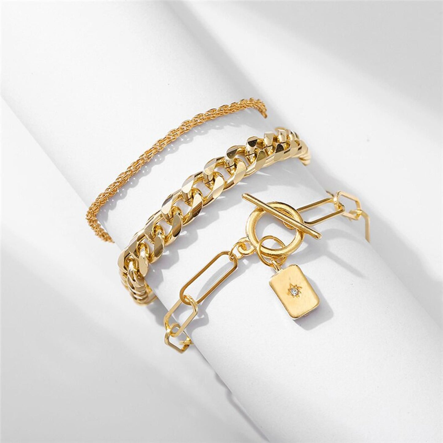 Beautiful American Diamond Bracelets ( Pack of 3)