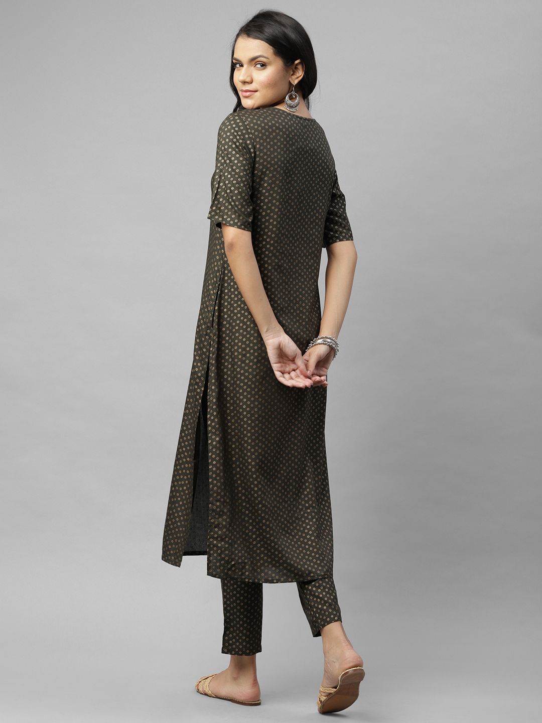 Rigo Printed Viscose Straight Kurti Pant Set