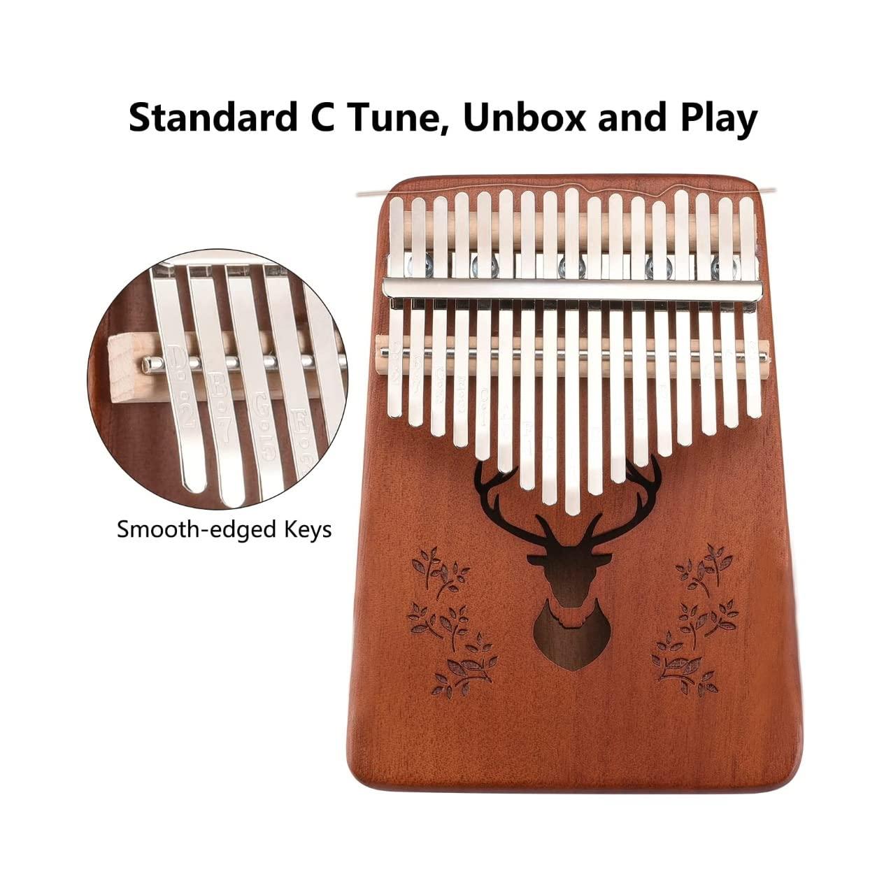 17-Key Kalimba Thumb Piano Musical Instrument