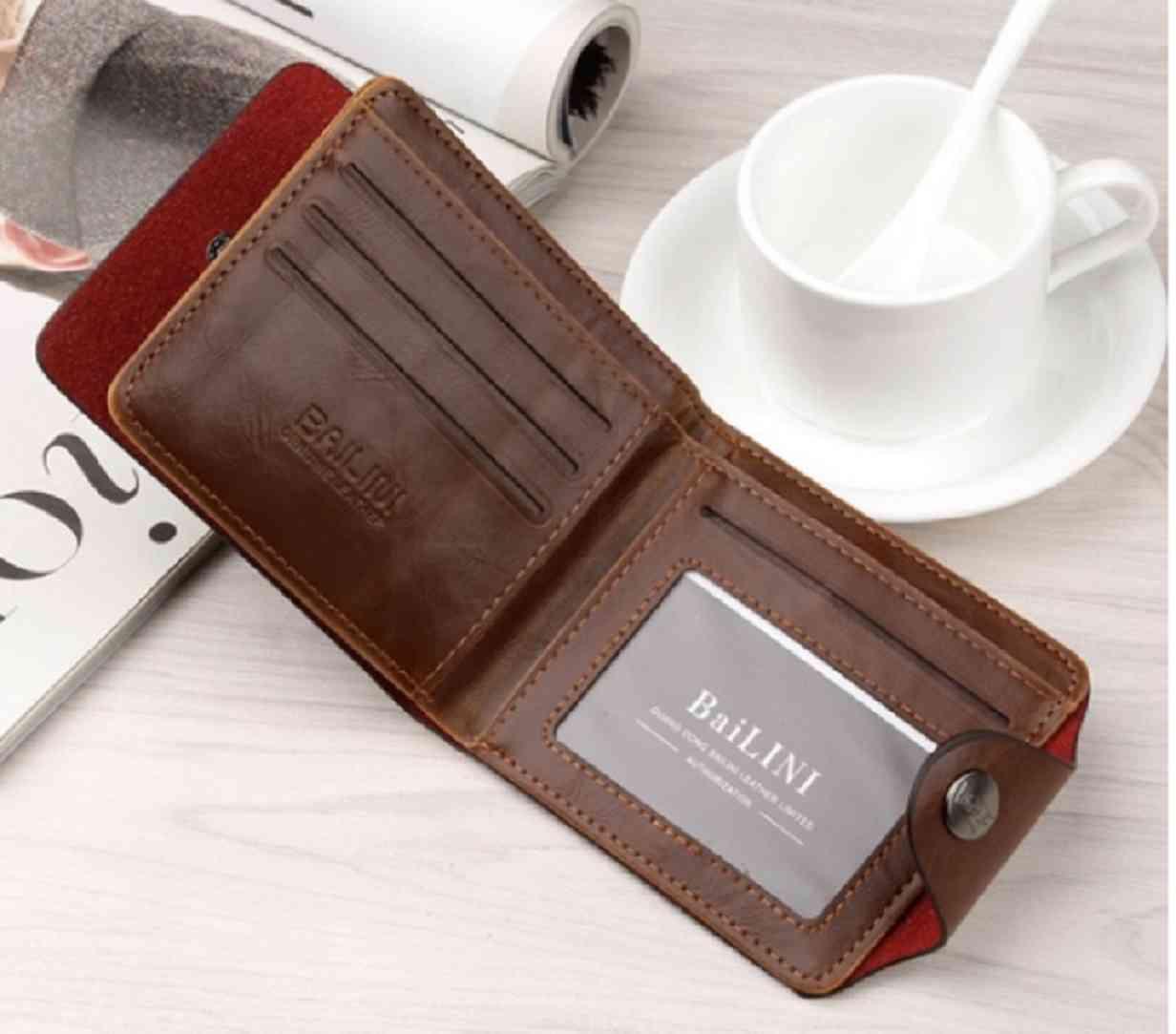 Men's Artificial Brown Leather Wallet