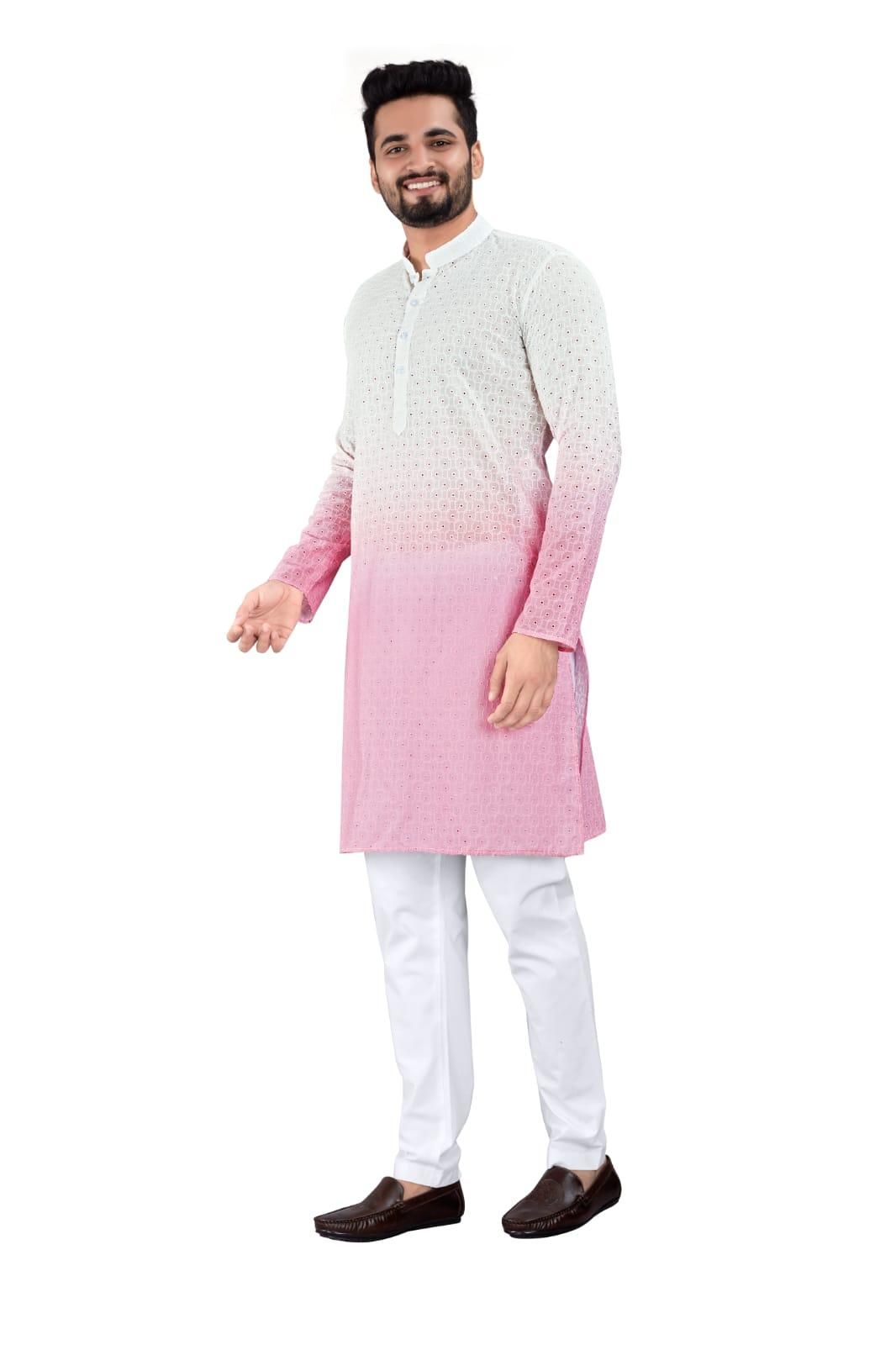 Men's Poly Cotton Straight Kurta